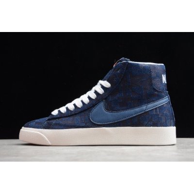 Nike Erkek Blazer Mid Koyu Mavi Kaykay Ayakkabı Türkiye - V4OALQSQ